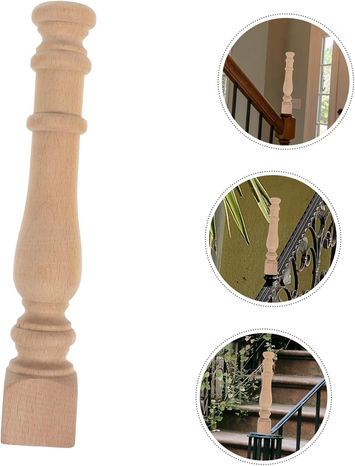 Ciieeo Solid Wood Wine Cabinet with Roman Column Spindles 1