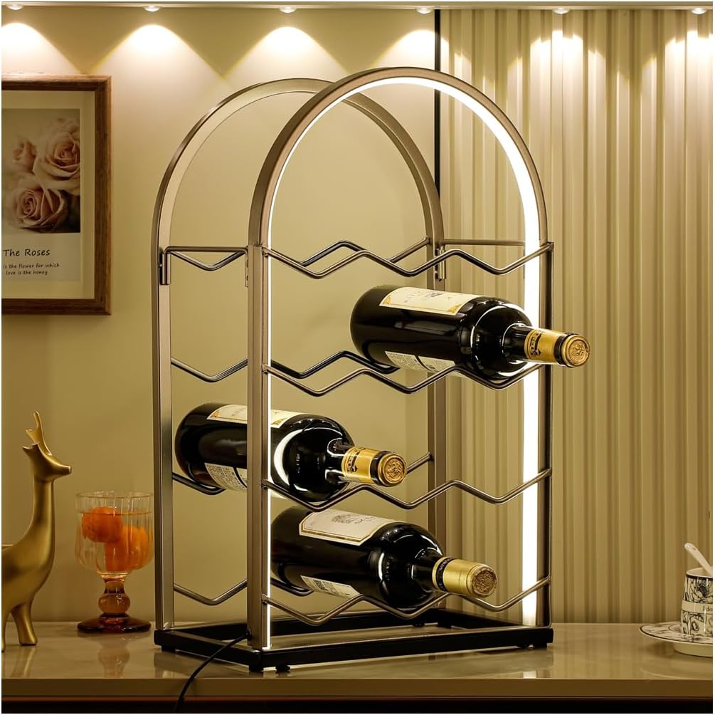 LED Countertop Wine Rack for 12 Bottles