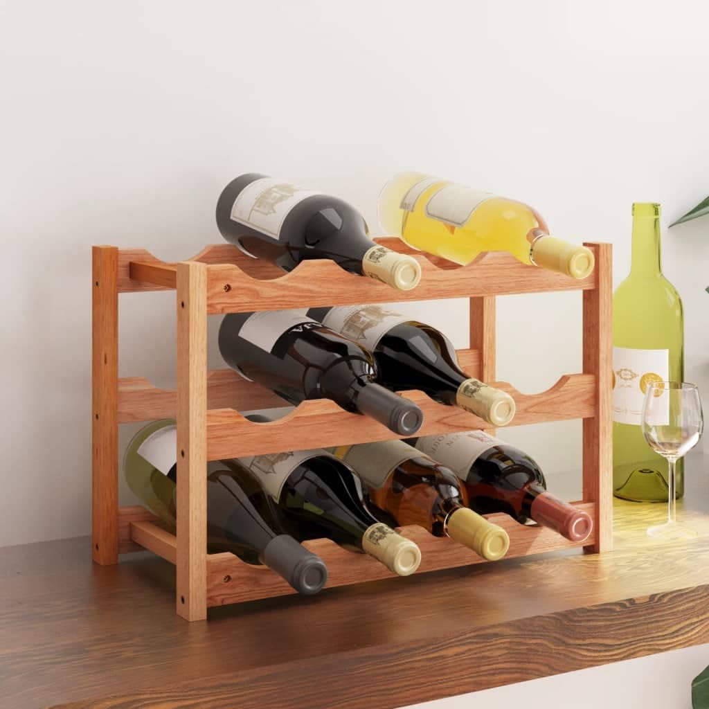 vidaXL Freestanding Wine Rack for 12 Bottles