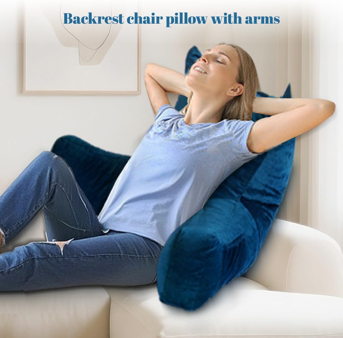 Neustern Reading Pillow with Pockets and Arms 1