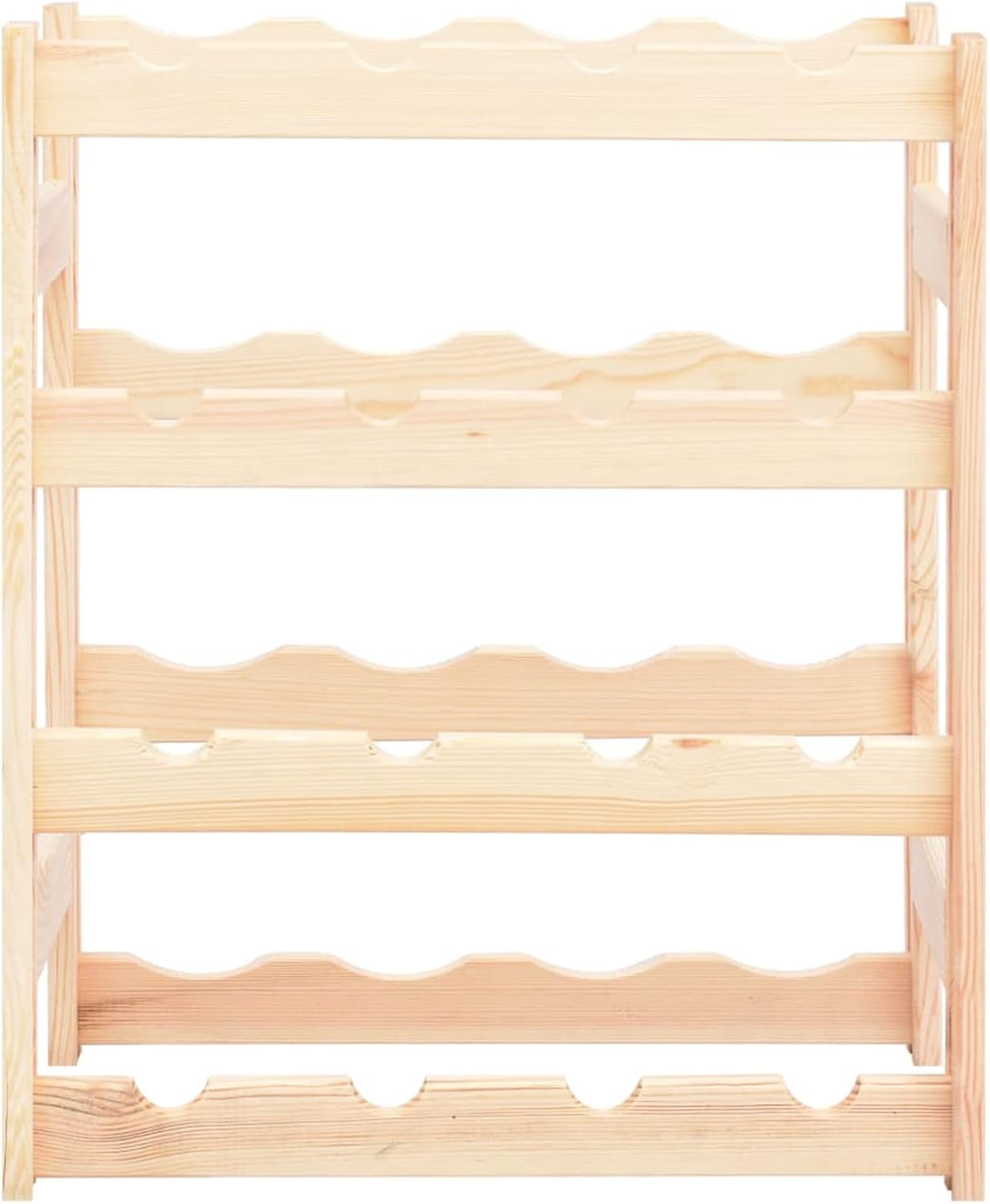 Gecheer Wooden Wine Rack 16 Bottles Freestanding
