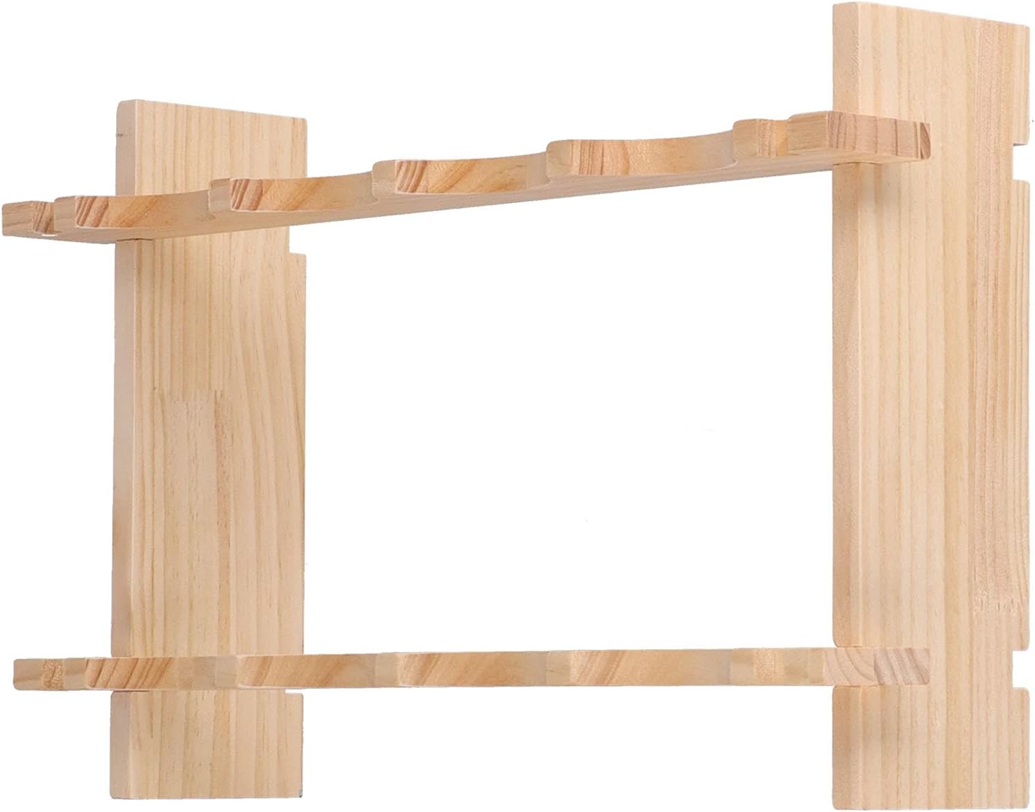 XPSSJMU Wine Shelf Durable Sturdy Pine Holder