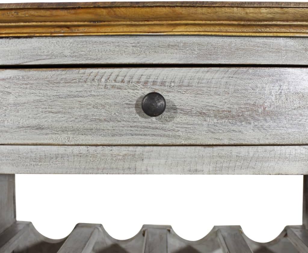 ZQQLVOO Freestanding Wine Rack with Drawer