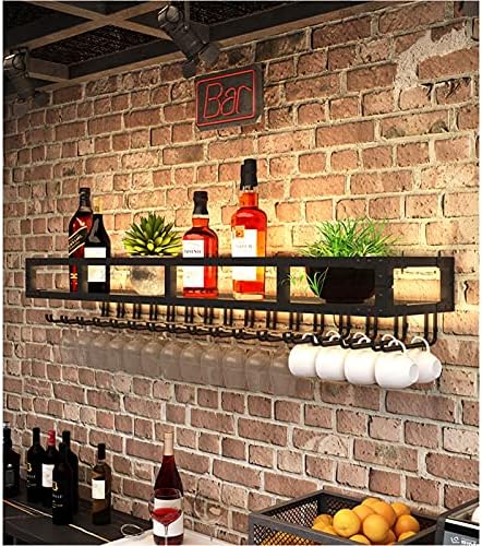 ZJDYDY Wall-Mounted Wine Rack - Space-Saving Wrought Iron Holder