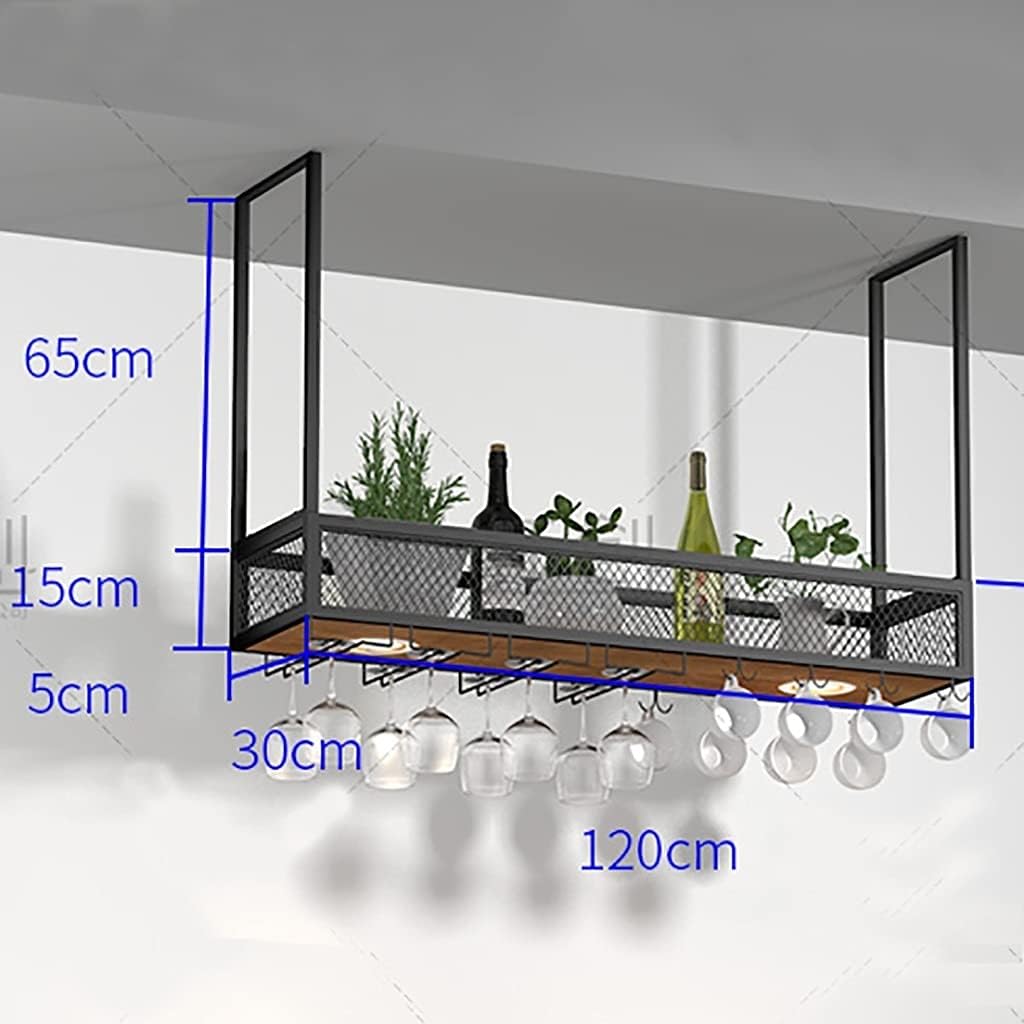 Suuim Wall-Mounted Wine Rack with Glass Holder