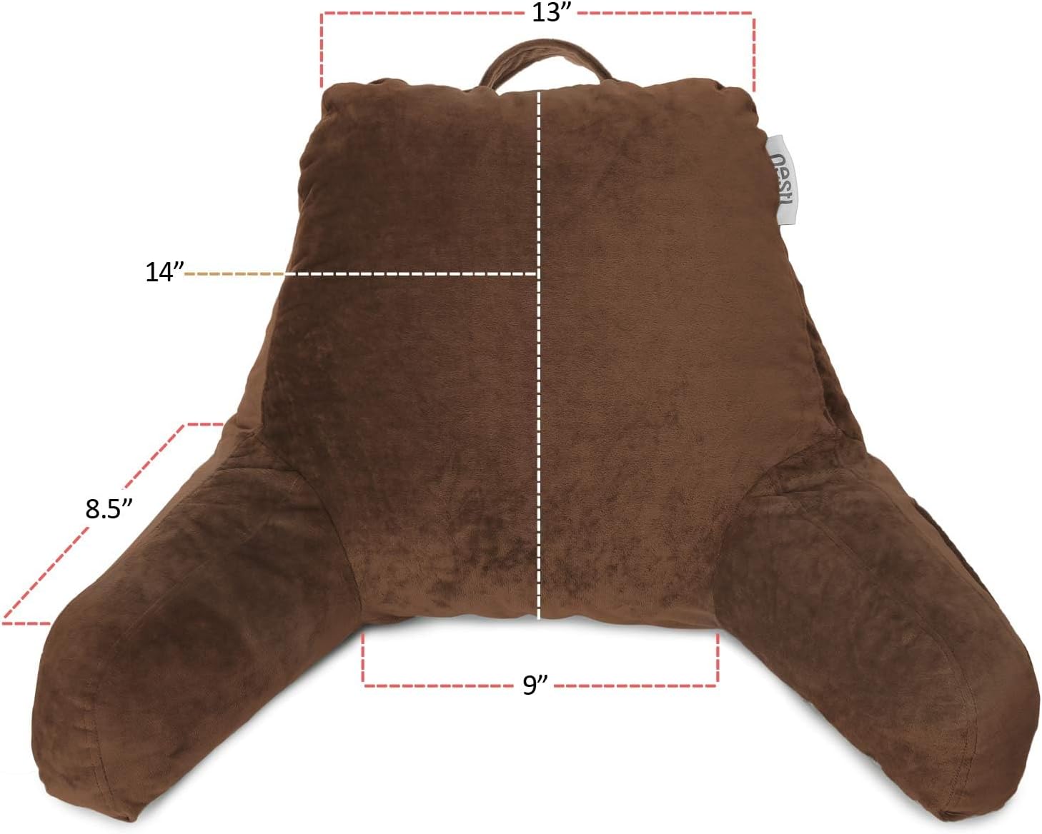 Nestl Reading Pillow with Lap Desk - Brown
