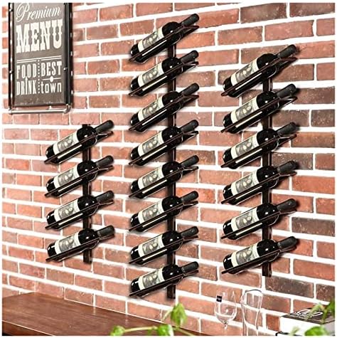 ALDEPO Wall-Mounted Wine Rack 4 Bottle Holder