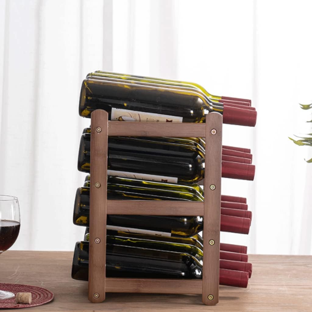 Habiba Premium Bamboo Wine Rack with Hardware