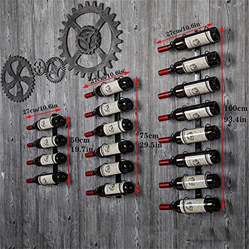 CGF- Wall Mounted Wine Rack 8 Bottle Black
