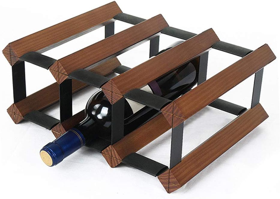 REMOTELY Bright Wooden 6 Bottle Freestanding Wine Rack