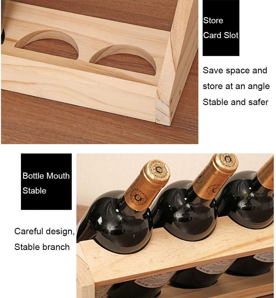 Elegant Wooden Wine Rack for Home Decor and Bar