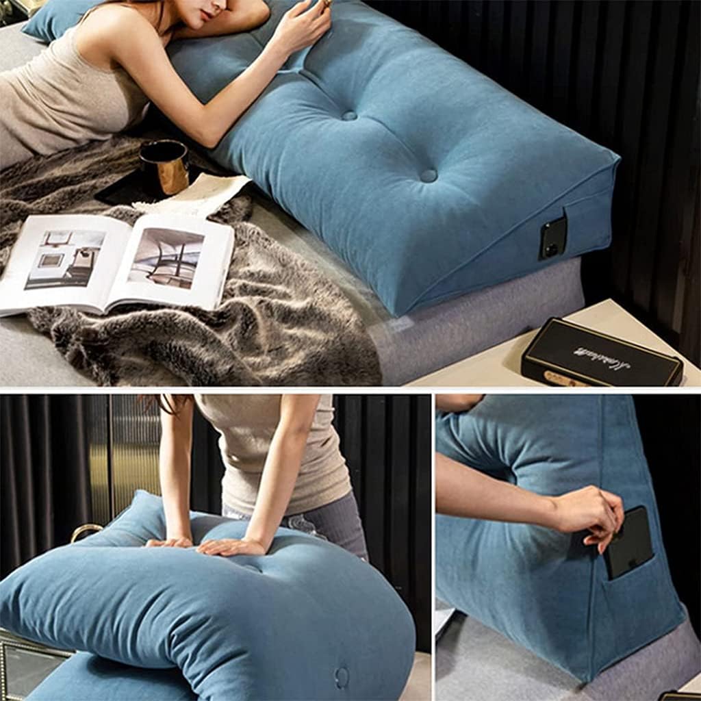 ZZYK Long Back Support Pillow with Removable Cover 1