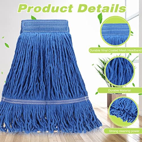 20-Pack SEEWEY Wet Mop Head Refills for Commercial and Home Use