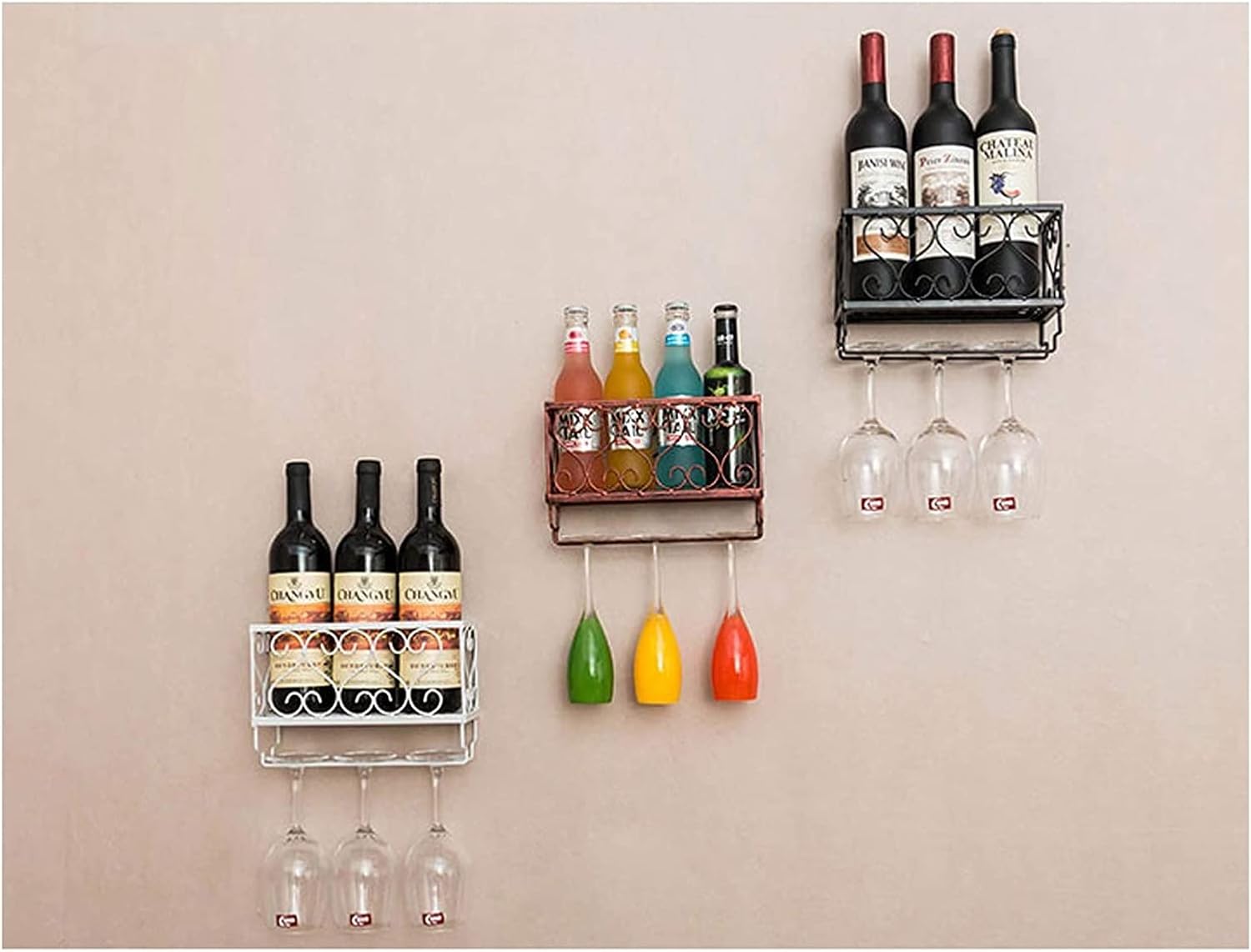 ALDEPO Vintage Wall-Mounted Wine Rack