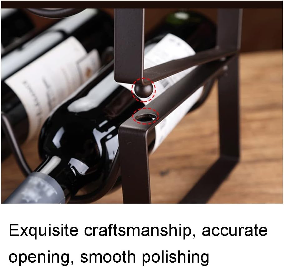 LYRWISHLTD Countertop Wine Holder for 2 Bottles