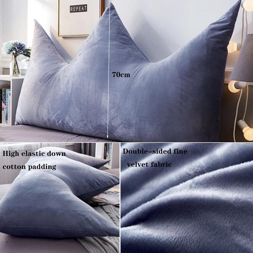 ZZYK 59 Solid Color Crown Shape Reading Pillow