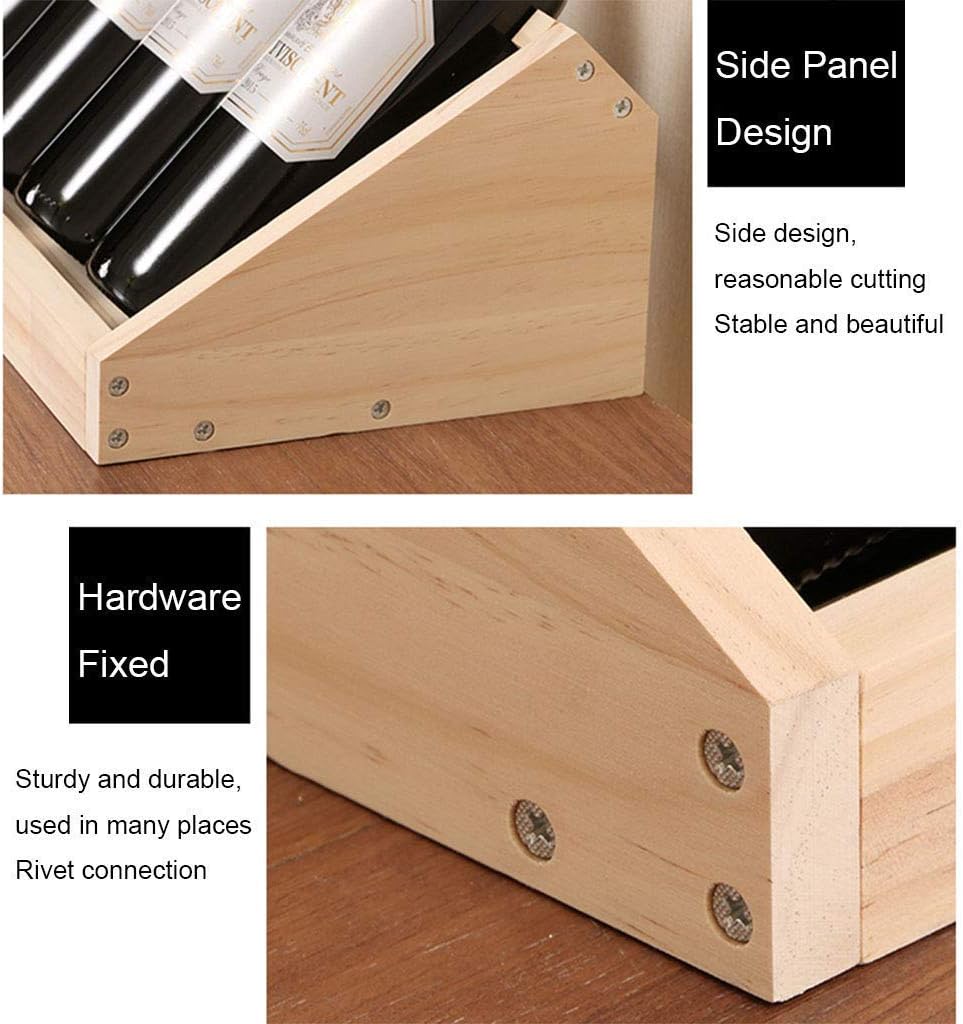 Elegant Wooden Wine Rack for Home Decor and Bar