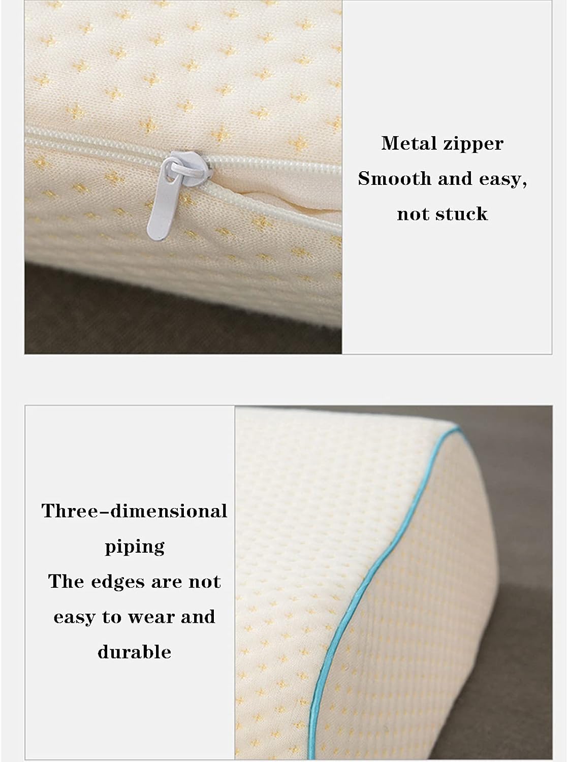 oiakus Memory Foam Couple Pillow with Arch Design