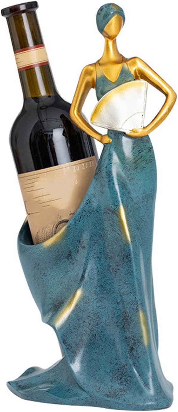 PerGar Dancing Girl Wine Rack Stand Red
