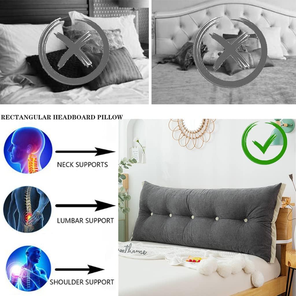 ZZYK Soft Velvet Reading Pillow with Removable Cover