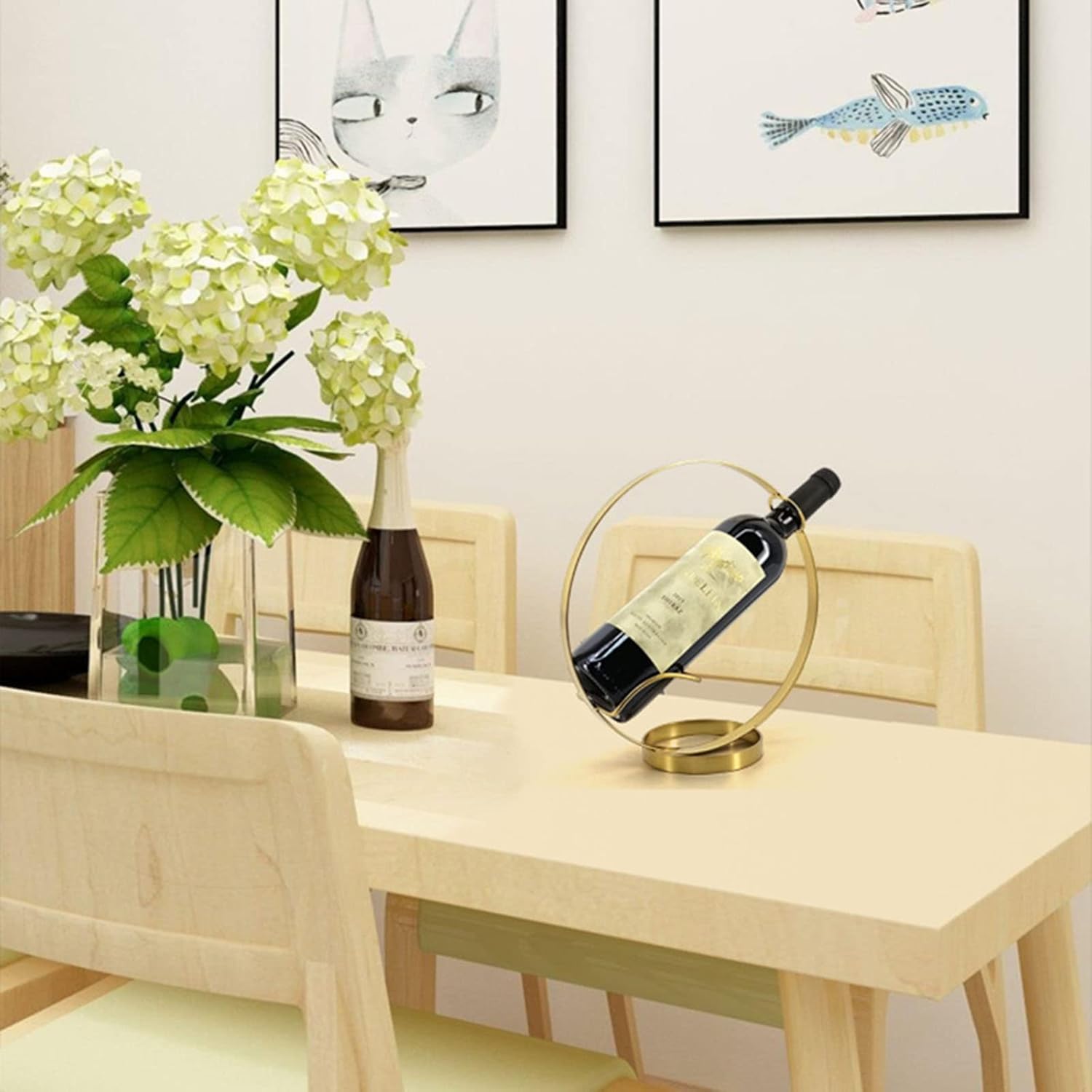 JUSHZ Modern Minimalist Wine Rack Holder 1