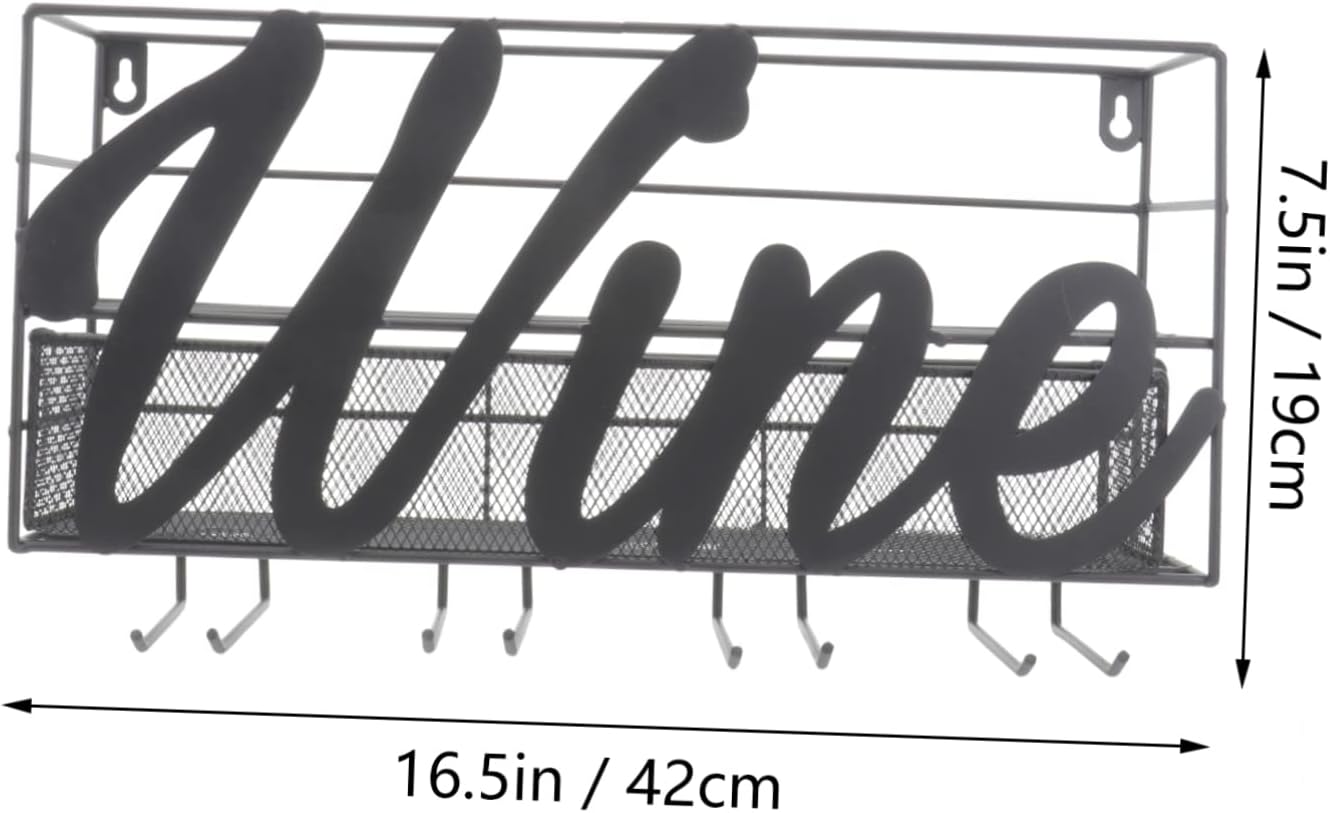 IMIKEYA Wall-Mounted Wine Rack for Home Bar Restaurant 1