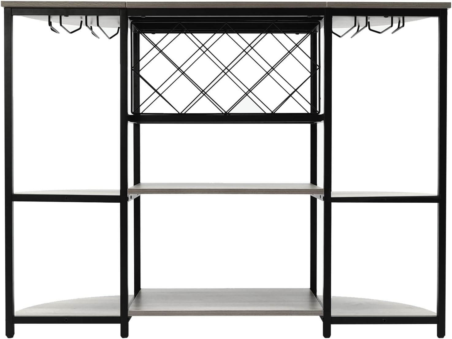 ACNAO 47 Inch Freestanding Wine Rack Table Grey 1