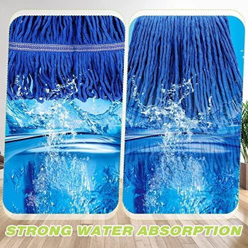 20-Pack SEEWEY Wet Mop Head Refills for Commercial and Home Use