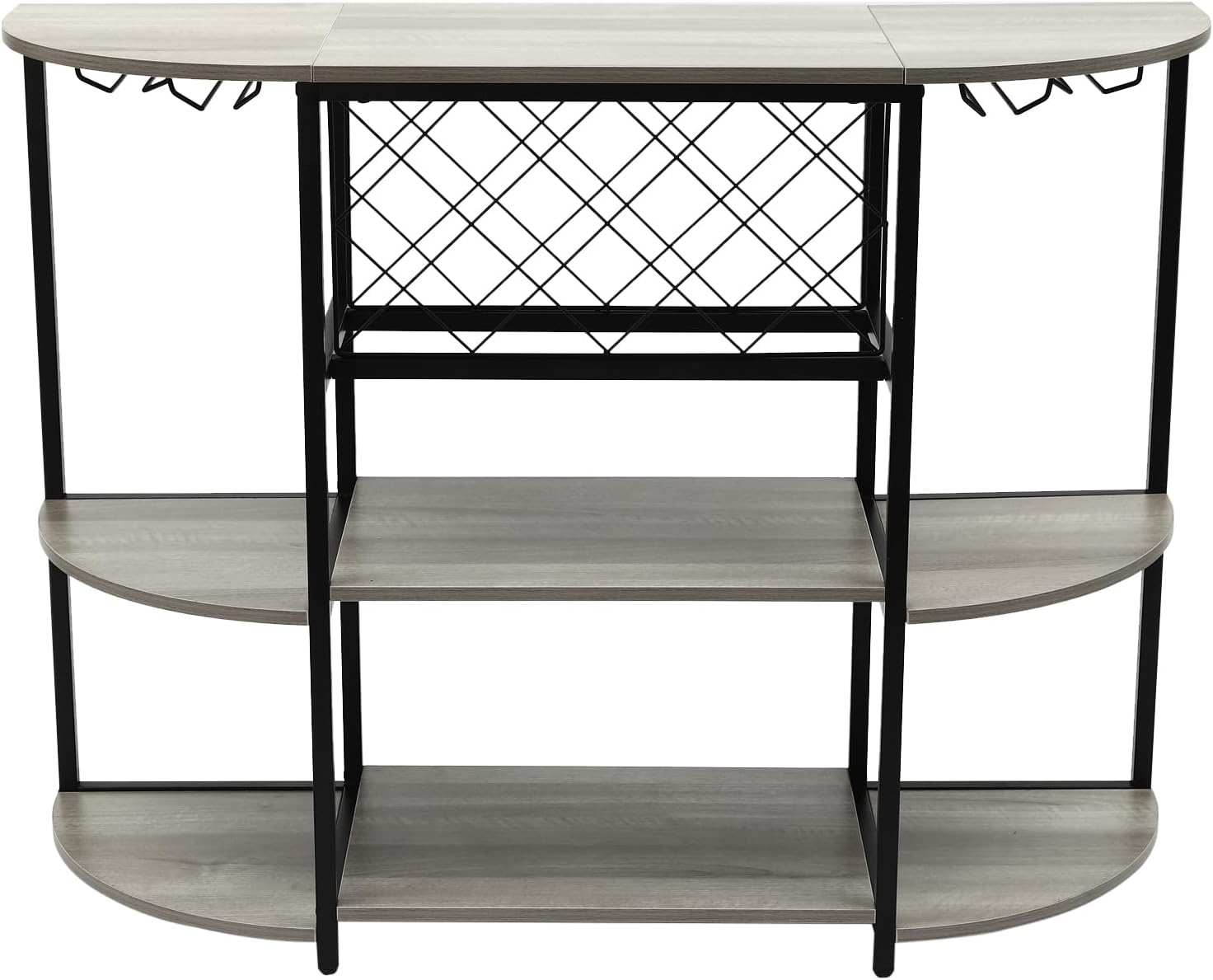 ACNAO 47 Inch Freestanding Wine Rack Table Grey 1