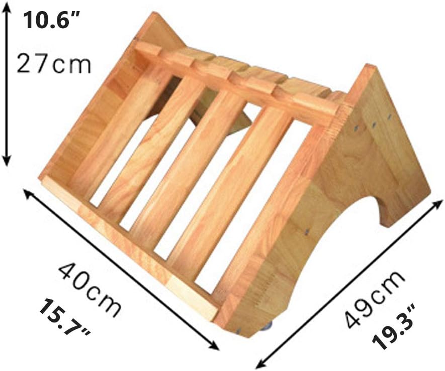 REMIGHTELY Bright Wooden 4-Bottle Freestanding Wine Rack