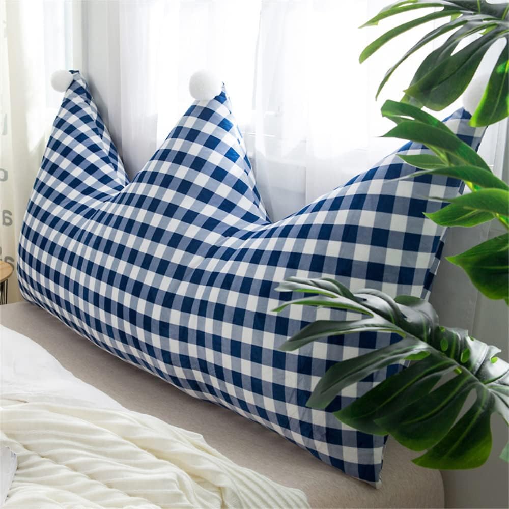 ZZYK Soft Reading Pillow with Zipper Removable Headboard