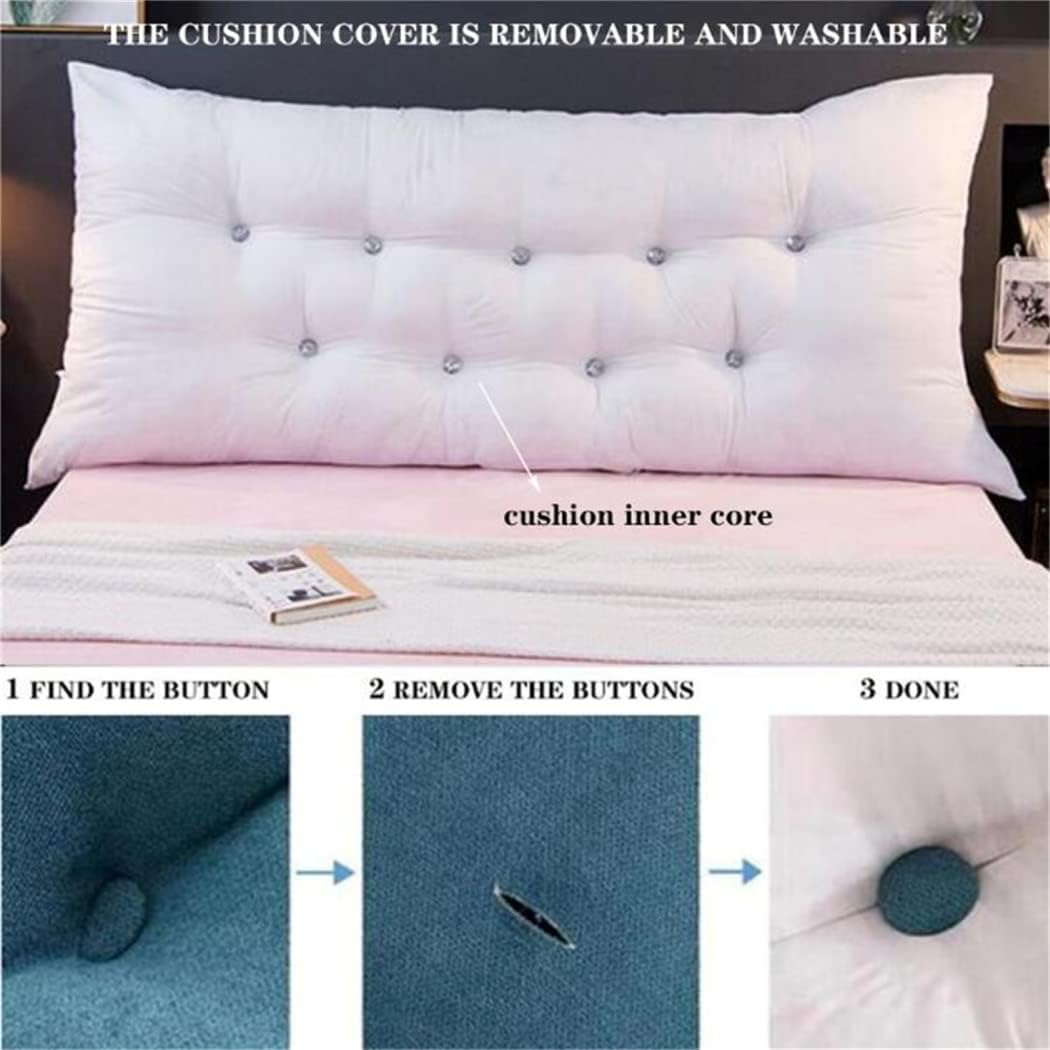 ZZYK Soft Reading Pillow with Headboard Support - Pink 314in