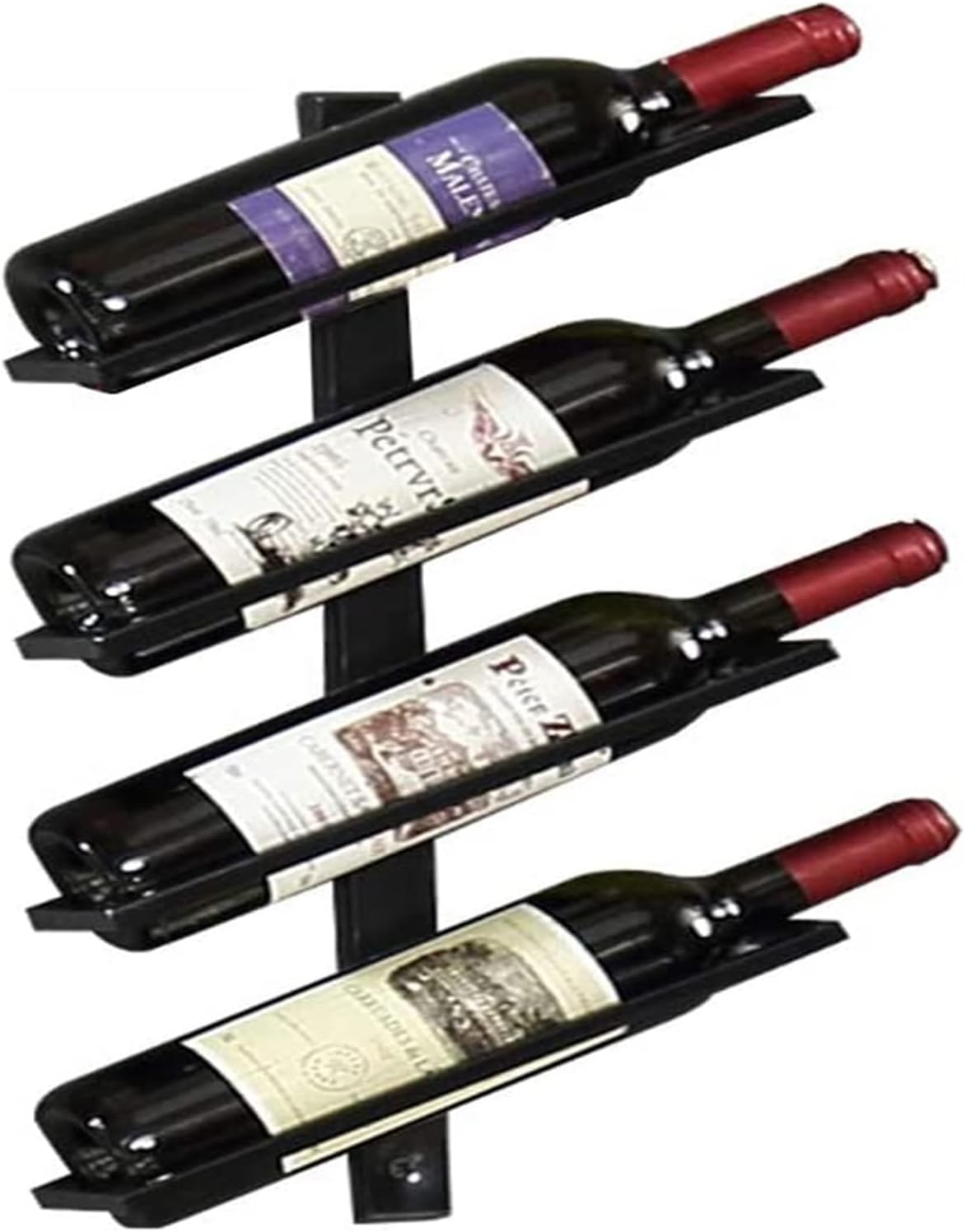ALDEPO Wall-Mounted Wine Rack 4 Bottles Light Green