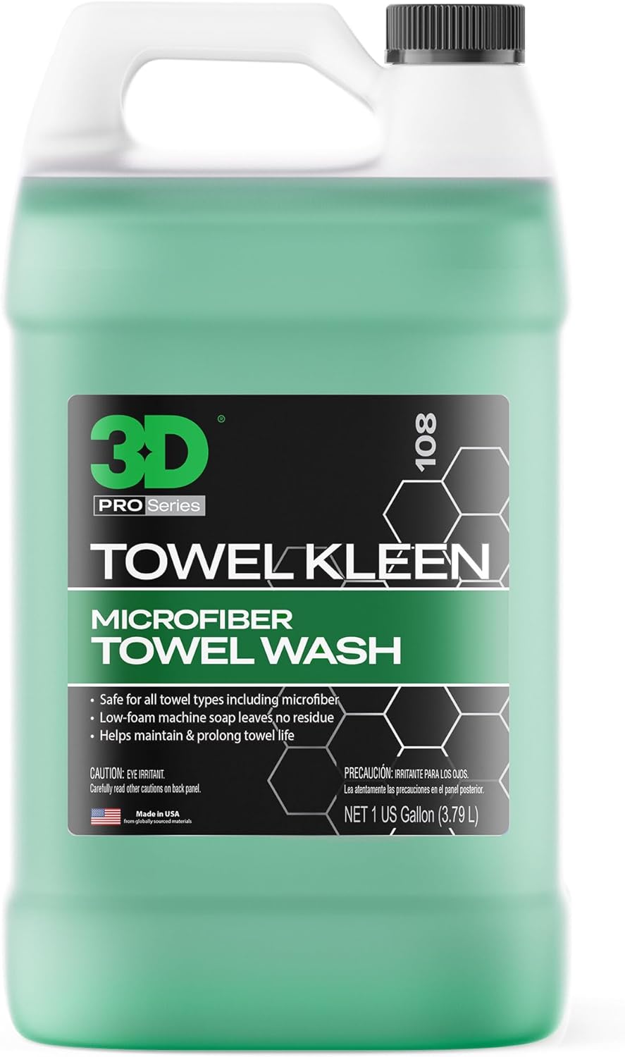 3D Towel Kleen Microfiber Detergent - 1 Gallon