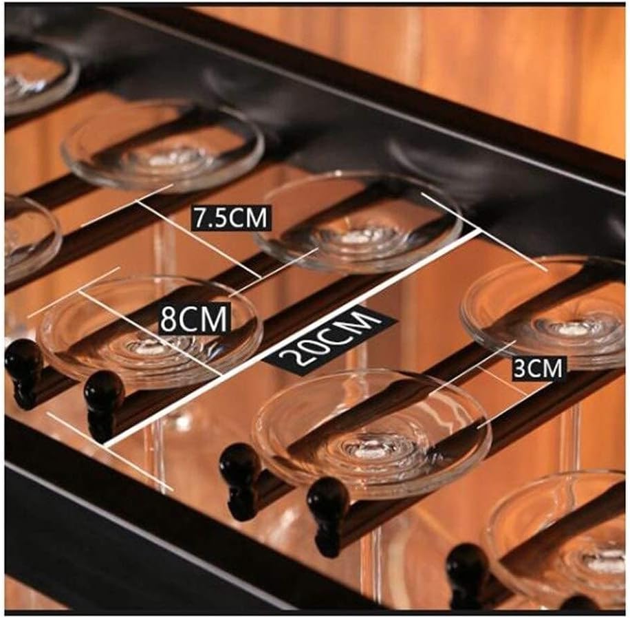 Creative Wine Glass Rack Metal Holder for Home Bar 60x30cm Black Copper