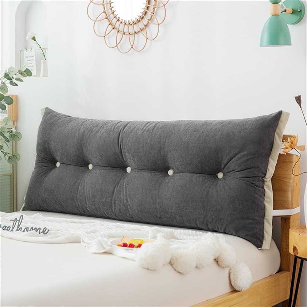 ZZYK Soft Velvet Reading Pillow with Removable Cover