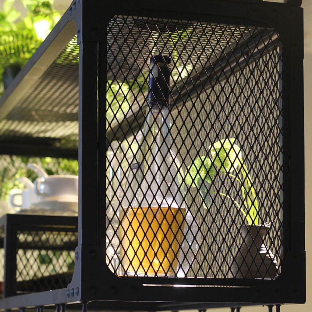 ZJDYDY Wall-Mounted Wine Rack with Cube Design