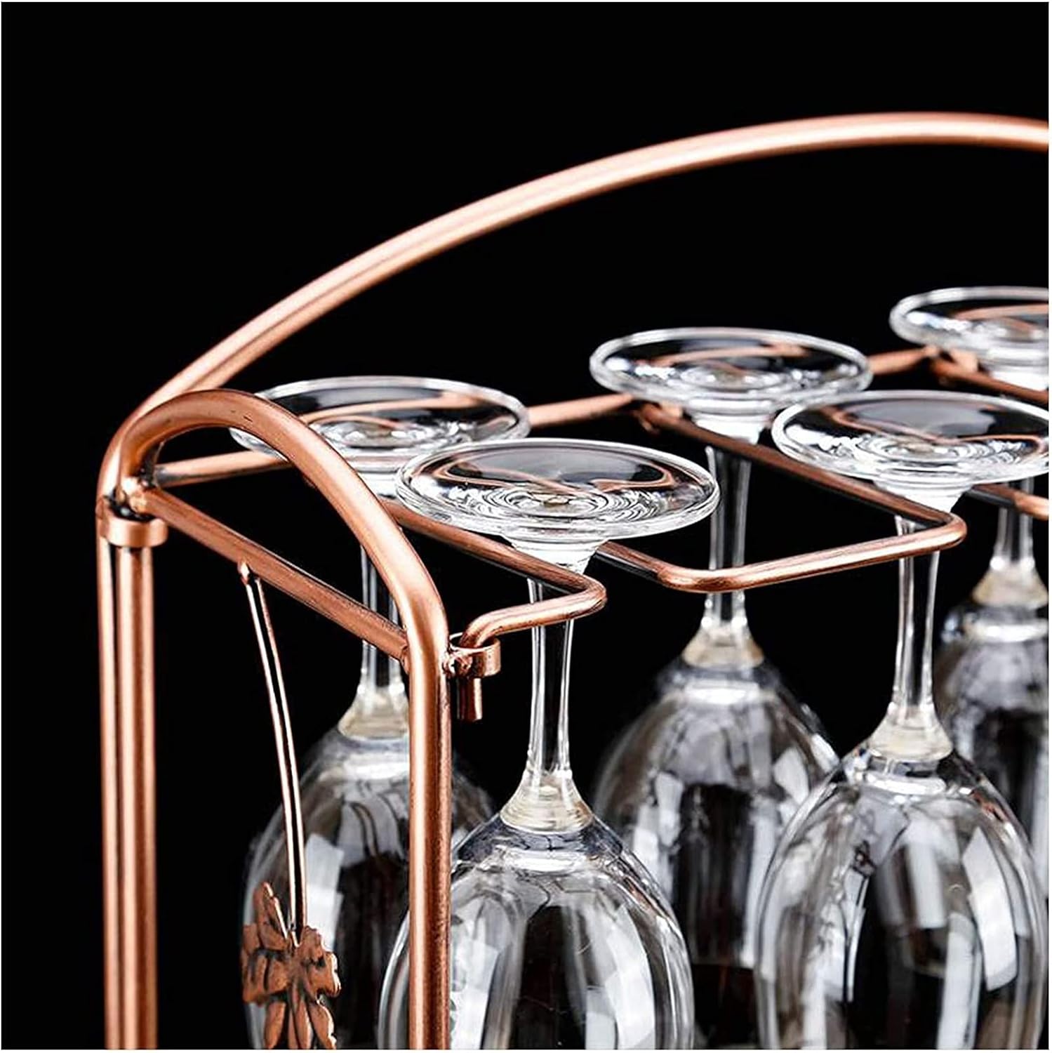 ALDEPO Bronze Tabletop Wine Rack Organizer