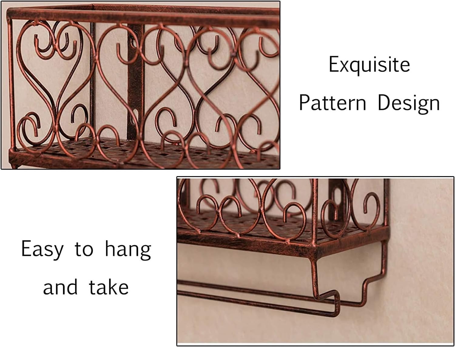 ALDEPO Vintage Wall-Mounted Wine Rack