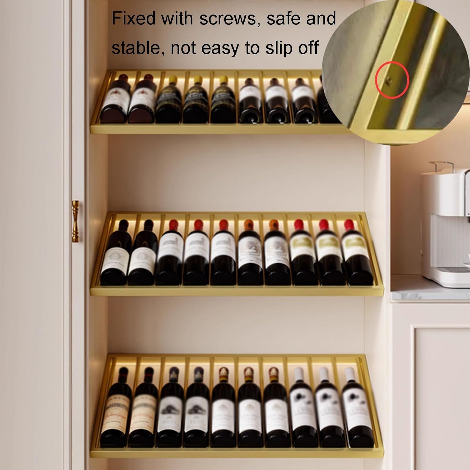 LVLDAWA Industrial Metal Wine Rack Holder
