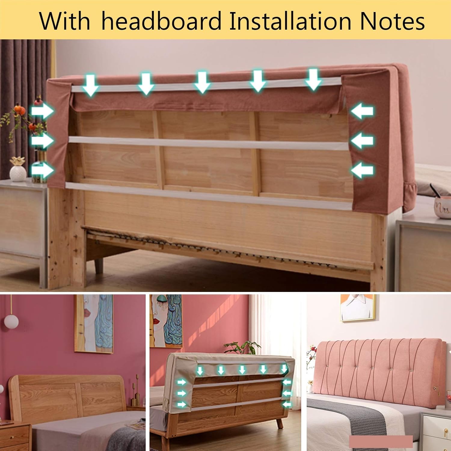 CHIAPERINI Liangjun Headboard Cushion - Light Blue 120x55x10cm