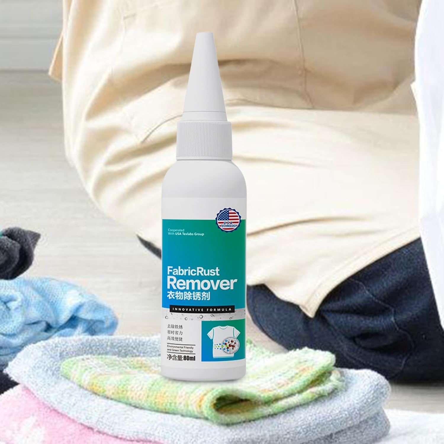 2-Pack Fabric Rust Remover for Clothes Carpets Upholstery