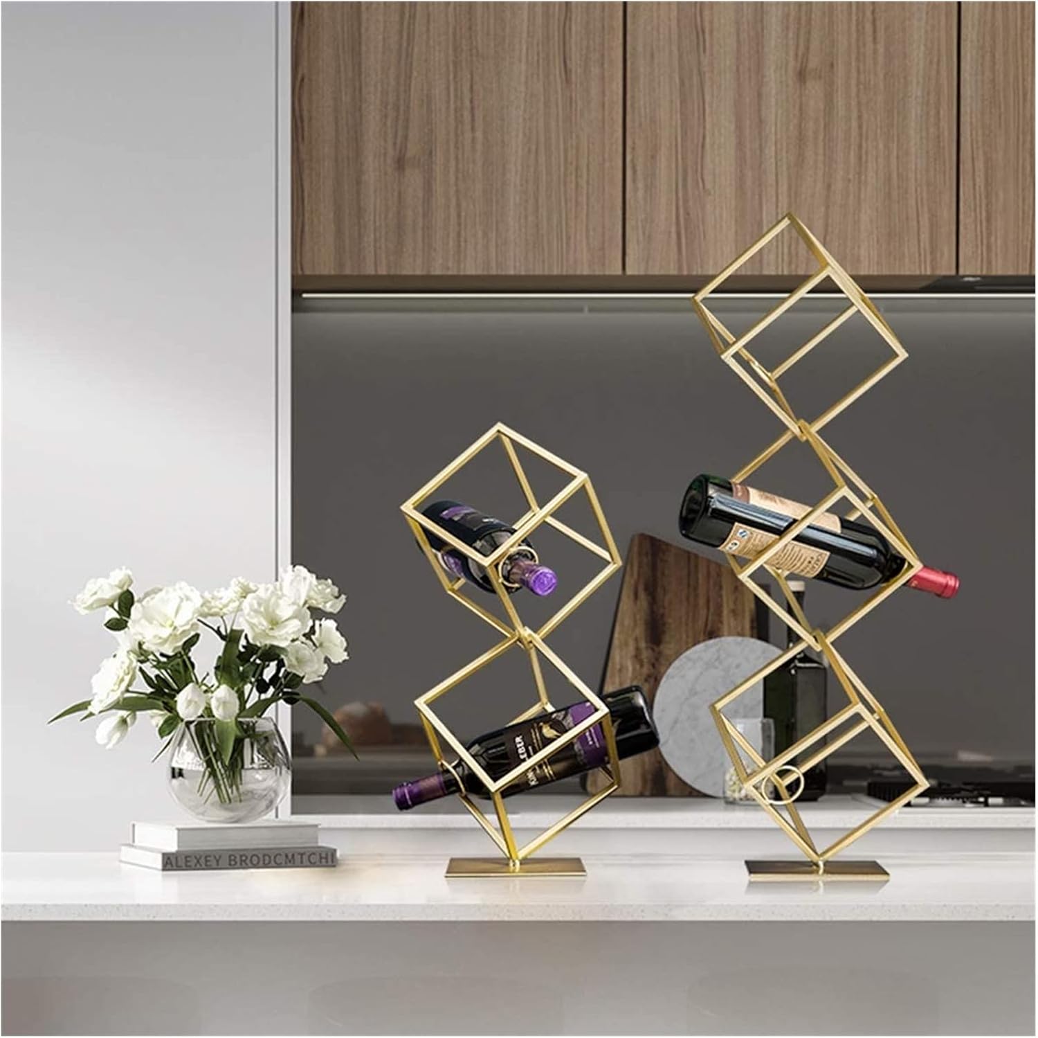 ALDEPO Bronze Tabletop Wine Rack Organizer