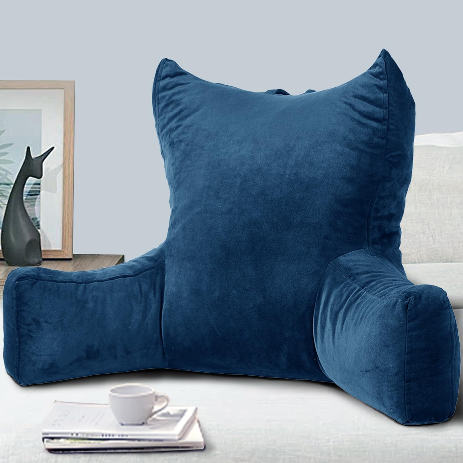 Neustern Reading Pillow with Pockets and Arms 1
