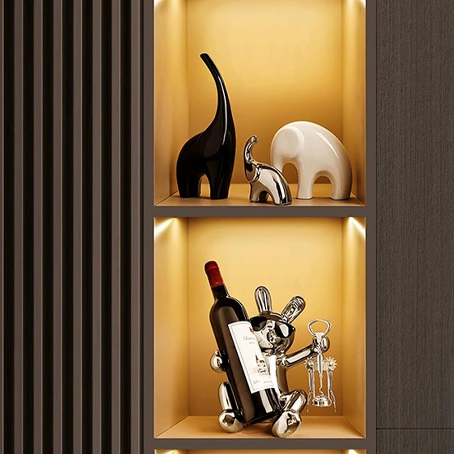 Linxia Tabletop Wine Rack with Corkscrew