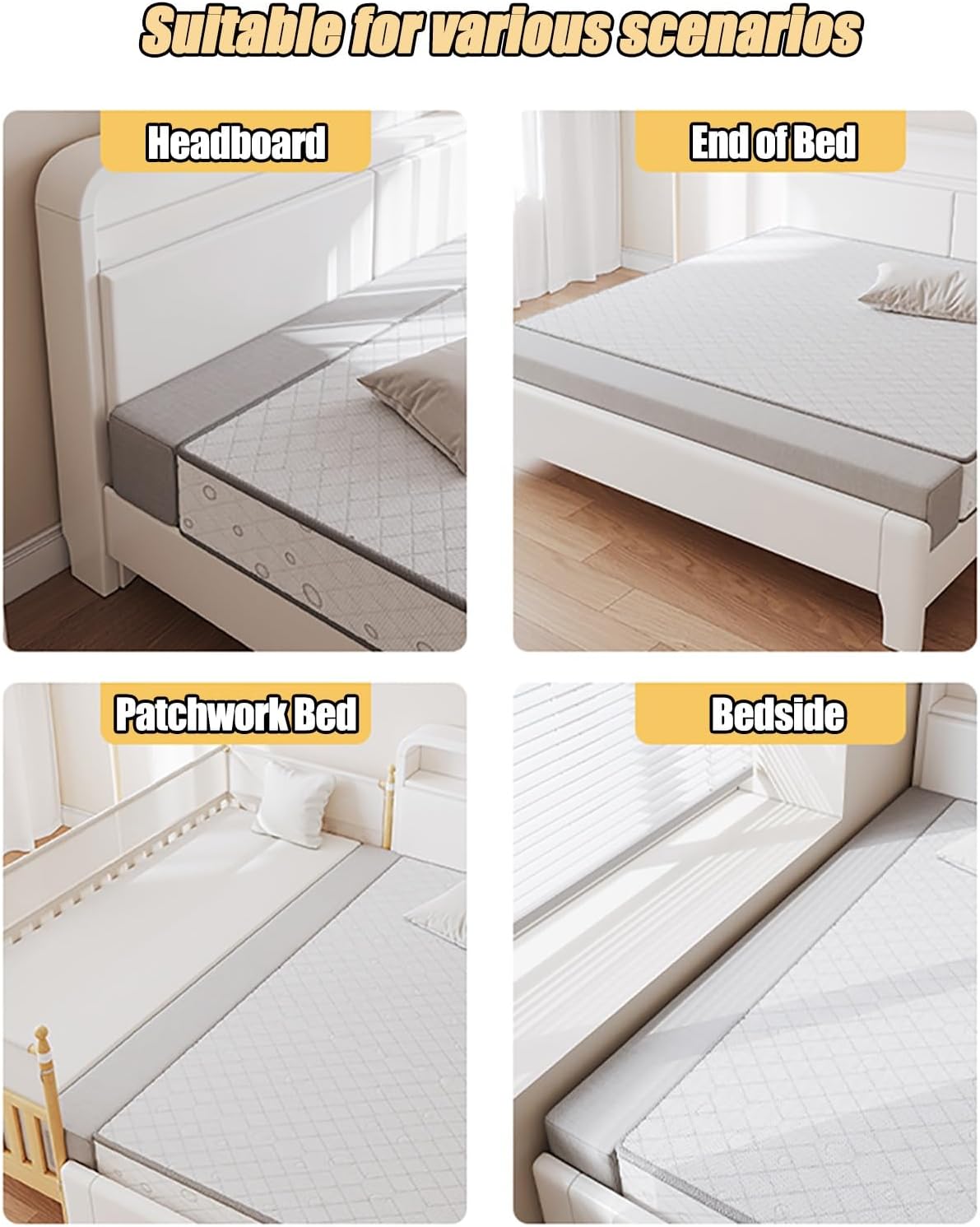 NEVKA Full Size Headboard Gap Filler Pillow