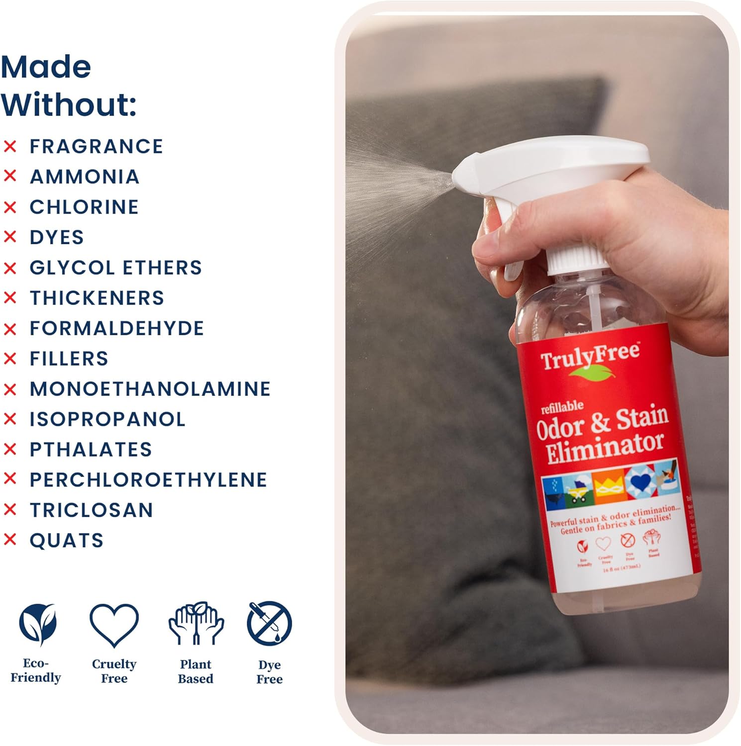 Truly Free Multi-Purpose Odor Stain Remover
