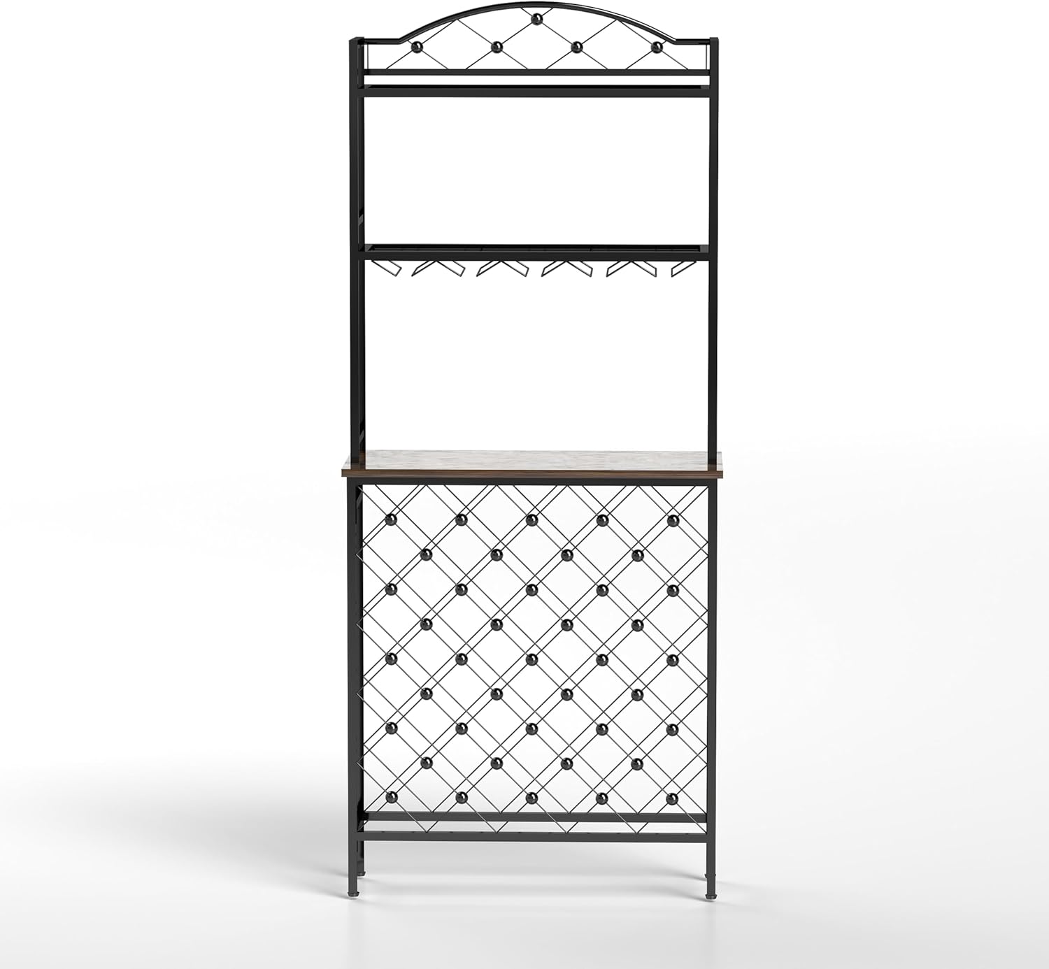 YAFF 3-Tier Wine Rack Bar Table with Storage 1