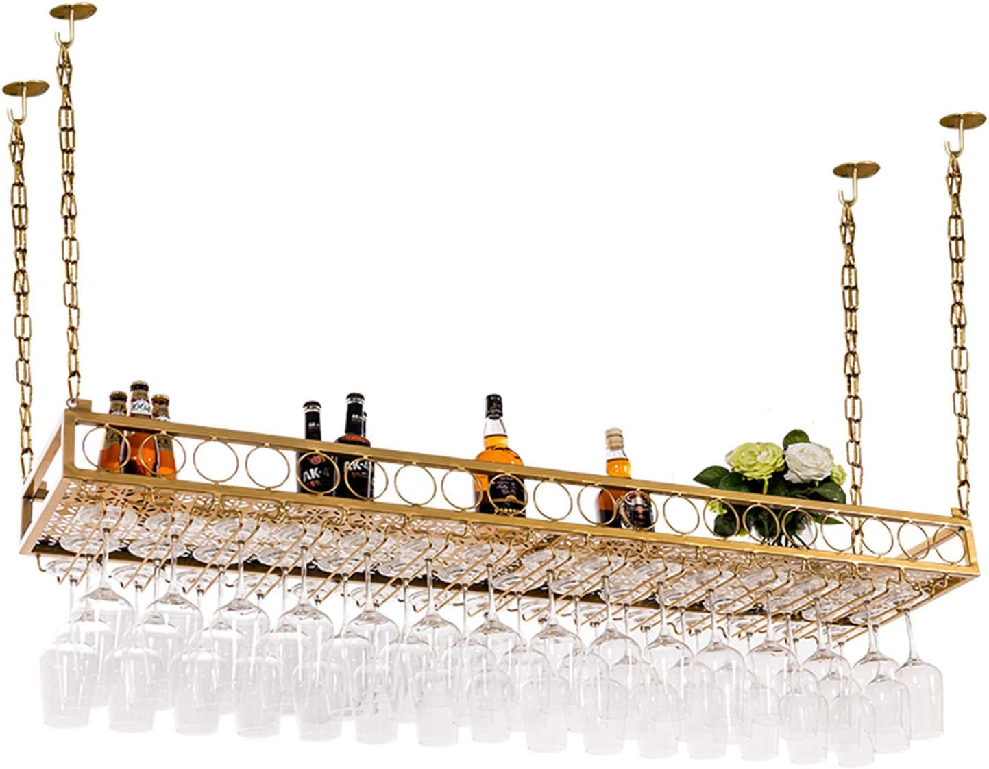 Wall-Mounted Wine Rack with Adjustable Height and Width