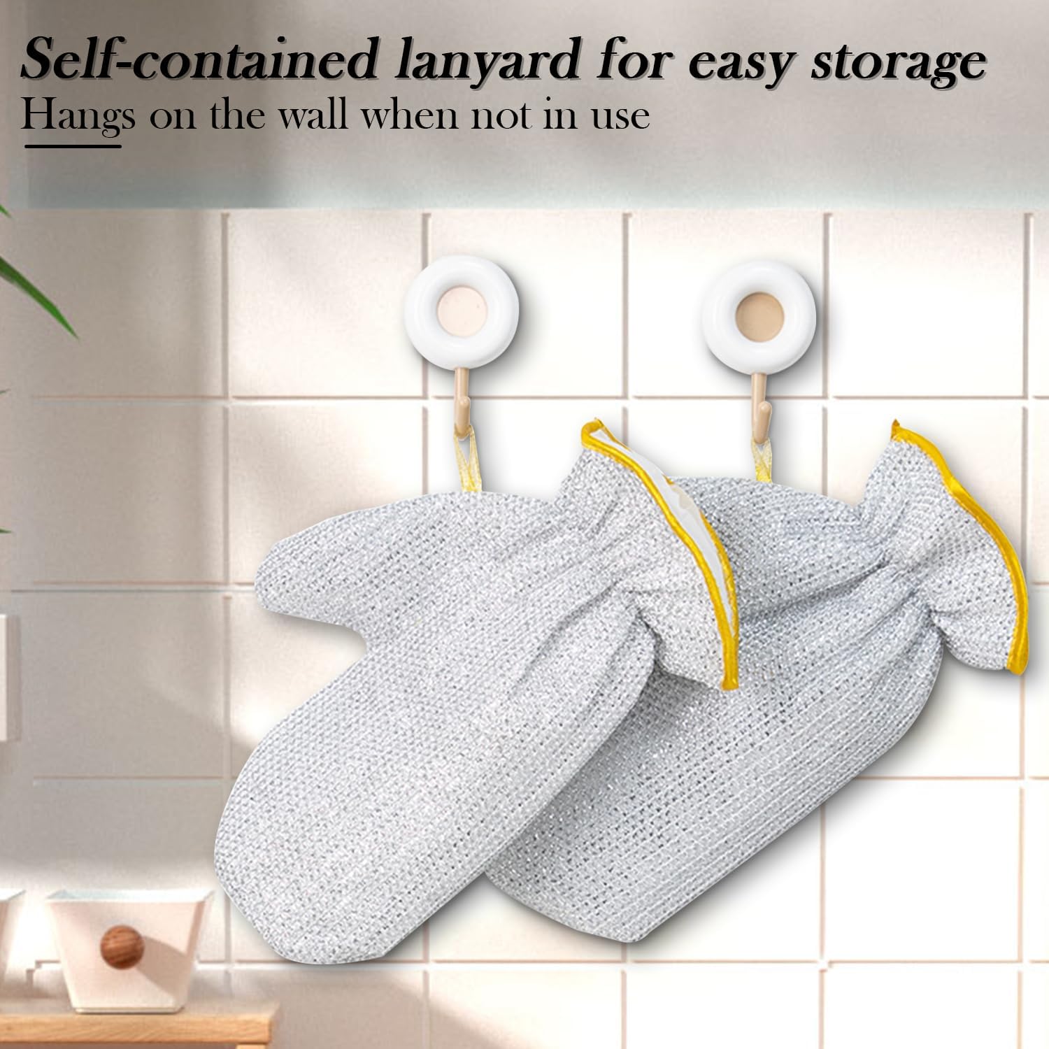 Jhazala Wire Dishwashing Gloves with Diamond Mesh